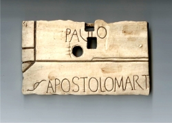 A Plaster Model Of The Marble Slab Over Paul