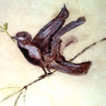 Sparrow With Olive Branch