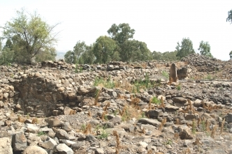 The Ruins of Bethsaida at Lake Galilee